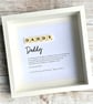 Dad Daddy Scrabble Minifigures Frame Personalised  - Image 3
