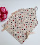 Star print cotton peg bag, clip on.  - Image 8