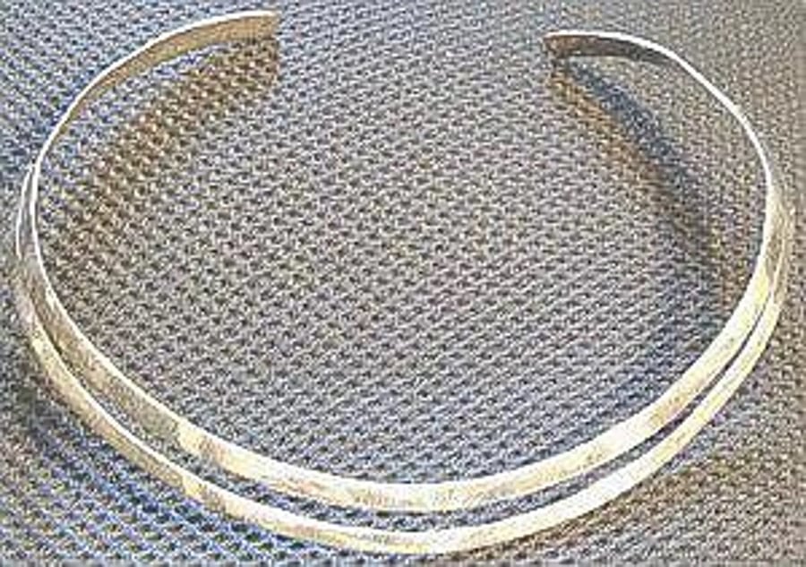Sterling Silver Double Collar Necklace 