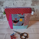 MULTI COLOURED PATCHWORK POUCH