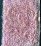 Hand dyed Helmbold mohair fur fabric "Raspberry Ripple" on 25mm Baby Pink - Image 4