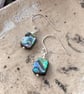 Abalone Paua Shell & Sterling Silver Drop Earrrings - Image 2