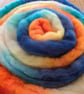 Hand Dyed Falkland Merino Top 103g Spinning Fibre - Kingfisher No. 3 - Image 7