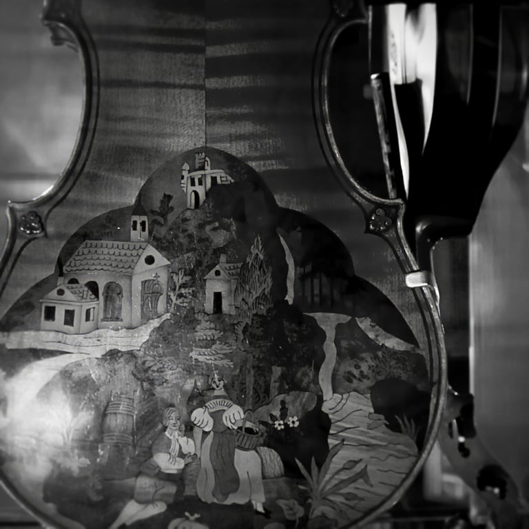 Melodies of the past 1, Art Print , mounted