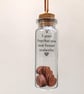 Personalised 5th Wood Anniversary Hearts Message Bottle Keepsake