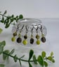 Stitch markers for knitting and crochet,  6 recycled vintage bead notions - Image 6