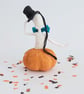 Spun Cotton Skeleton Halloween Decoration - Image 4