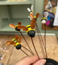 Handmade Ceramic Bumble Bee Plant Stake: Garden Decor, plant pot stick - Image 2