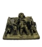 Benin bronze Oba fridgemagnet,African home decoration, Nigerian history, tribal  - Image 6