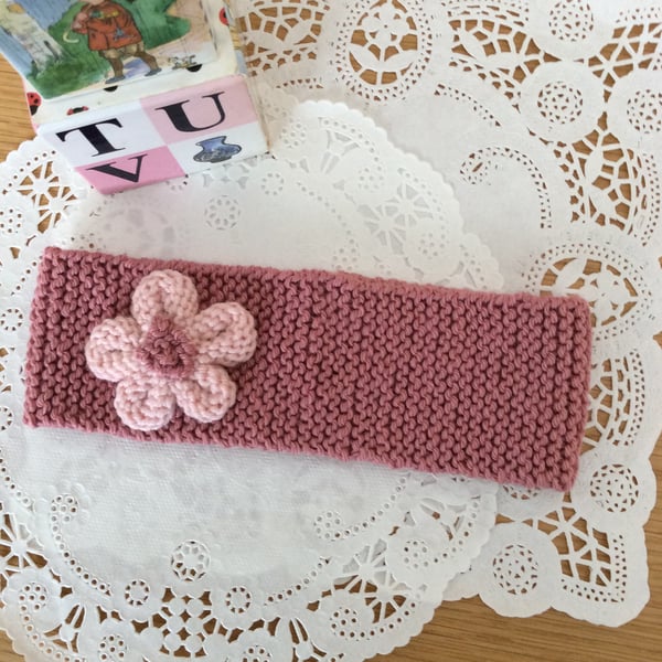 Hand Knitted Baby Head Band