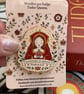 Katherine of Aragon Wooden Pin Badge - Tudor Queen Gift - Eco Friendly UK Made  - Image 5