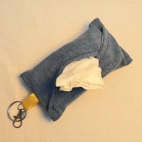 Paper hanky and pouch dispenser