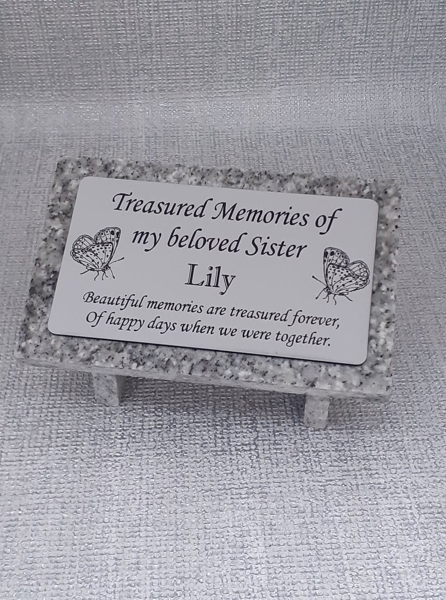 Small Personalised  Memorial Grave Cemetery Memorial Garden Grave Ornament 