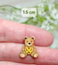 Bone Cancer Awareness Bear Pin, Handmade Teddy Pin, Personalised Support Gift - Image 4