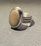 Thames pebble ring Q - Image 4