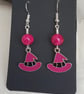 Gorgeous Pink Witches Hat Earrings. - Image 3