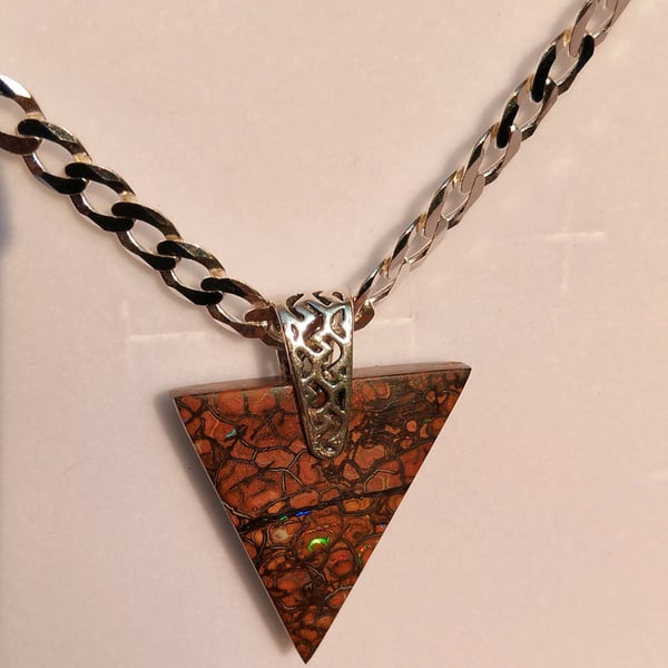  KOROIT AUSTRALIAN BOULDER OPAL PENDANT 