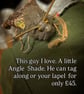 Angle moth brooch