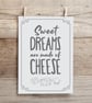 Sweet Dreams Are Made Of Cheese Print - Image 3