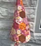 Pink Cotton Peg Bag, Lined Storage Bag for Pegs, handmade in Yorkshire - Image 4