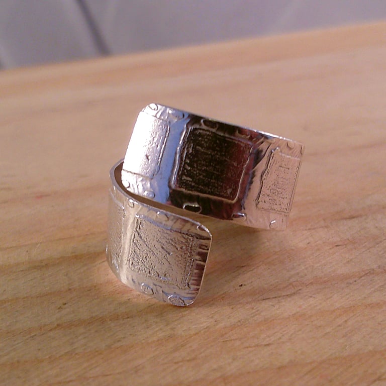 Sterling Silver Film Reel Adjustable Ring (SKU060525)