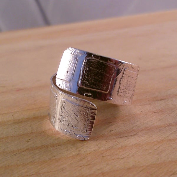 Sterling Silver Film Reel Adjustable Ring (SKU060525)