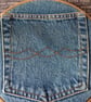 Handmade Denim Pocket Wall Hanging - Medium - Image 2