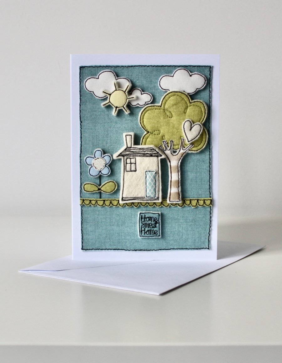 'Home Sweet Home' - Handmade Blank Card