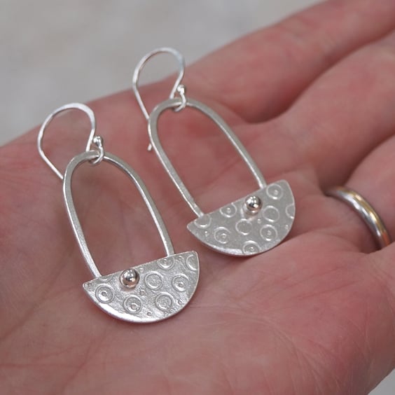 Silver Earrings Hallmarked One of a Kind