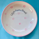 Personalised Spotty Dotty Pasta Bowl