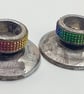 2 wooden candlestick holders - Image 5