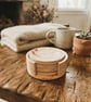 Brown Terracotta Inspired Eco-Resin Coaster Set