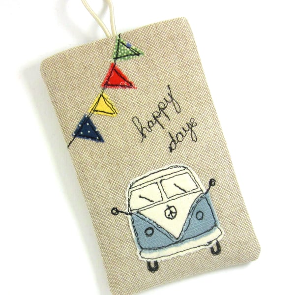 iPhone 5 Cover VW Camper in Duck Egg Blue