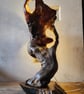 Sculptural wood torso lamp - Image 5