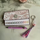 Fold out stationery wallet with coordinating accessories 