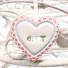 Small Ceramic heart decoration Swear words 