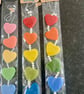 Handmade needle felted heart garland - Image 4