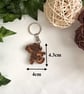 Wooden Monkey Keyring – Cute Hardwood Monkey Keychain Gift - Image 3