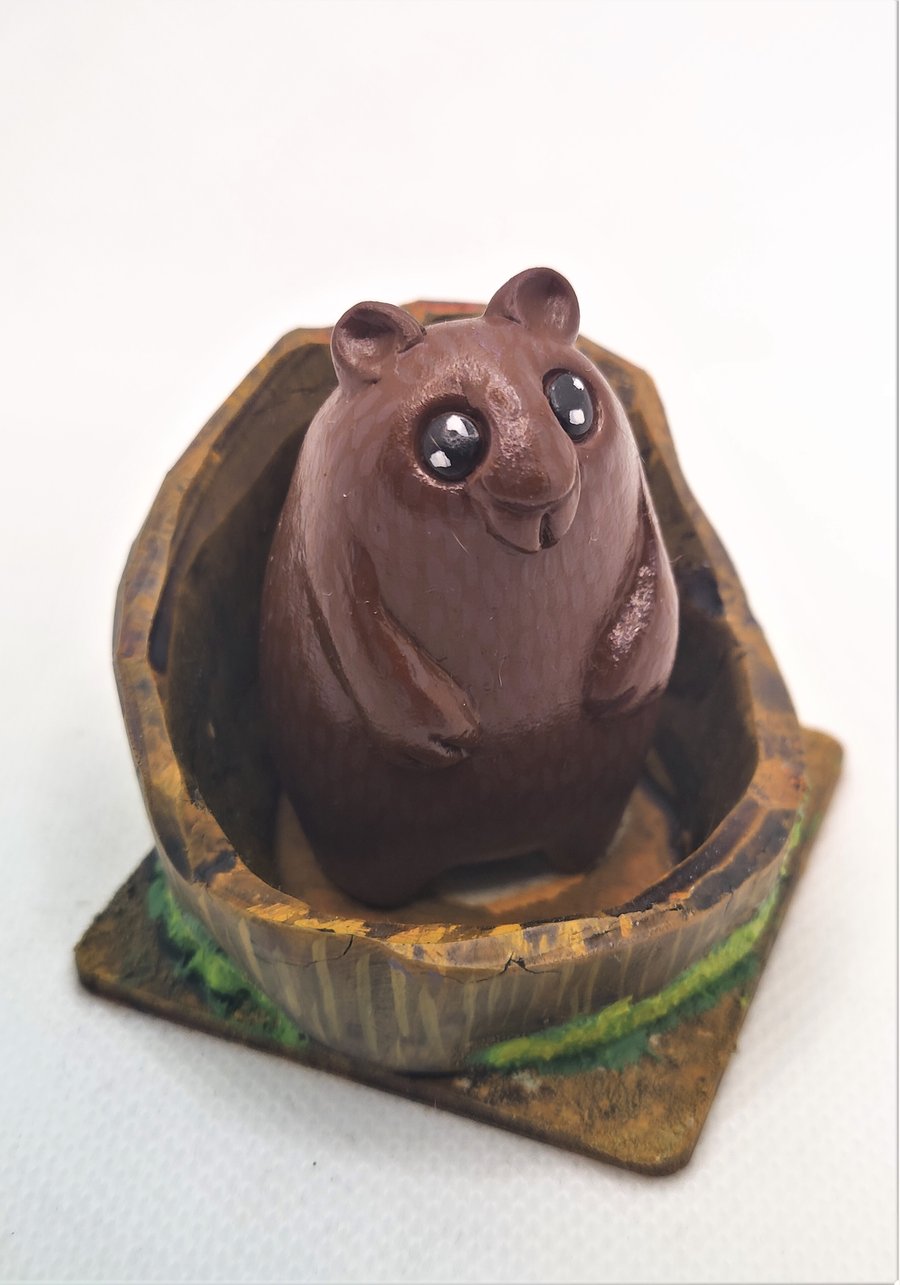 Brown Bear Small Desk Top Figurine
