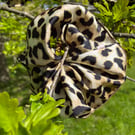 Leopard print mega scrunchie!