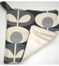 Pot Holder Potholder Grab Mat Kitchen Cookware Pad Grey Retro Flower - Image 3