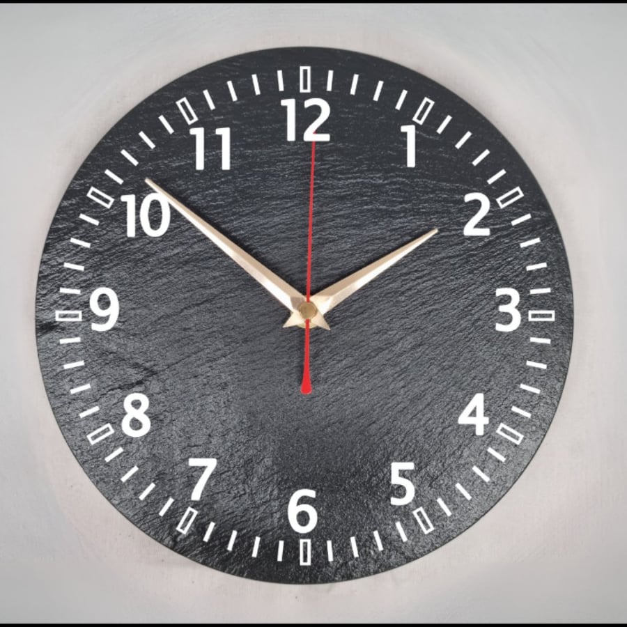 23cm Slate clock (for personalisation)