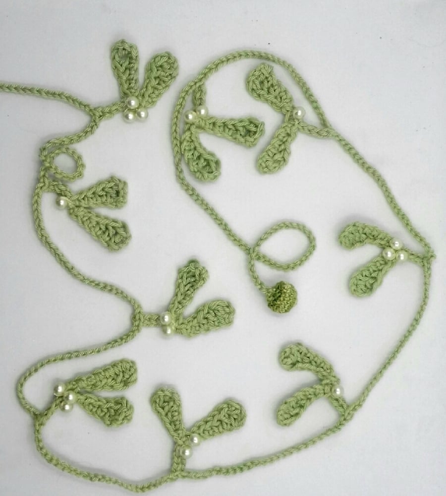 Reserved for Tina Two Long Mistletoe Garlands 