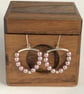 Pearl Hoop Pearl Earrings  - Image 2