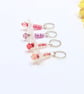 Floral Stitch Markers - Flowers with crystal beads - Crochet Option Available - Image 4