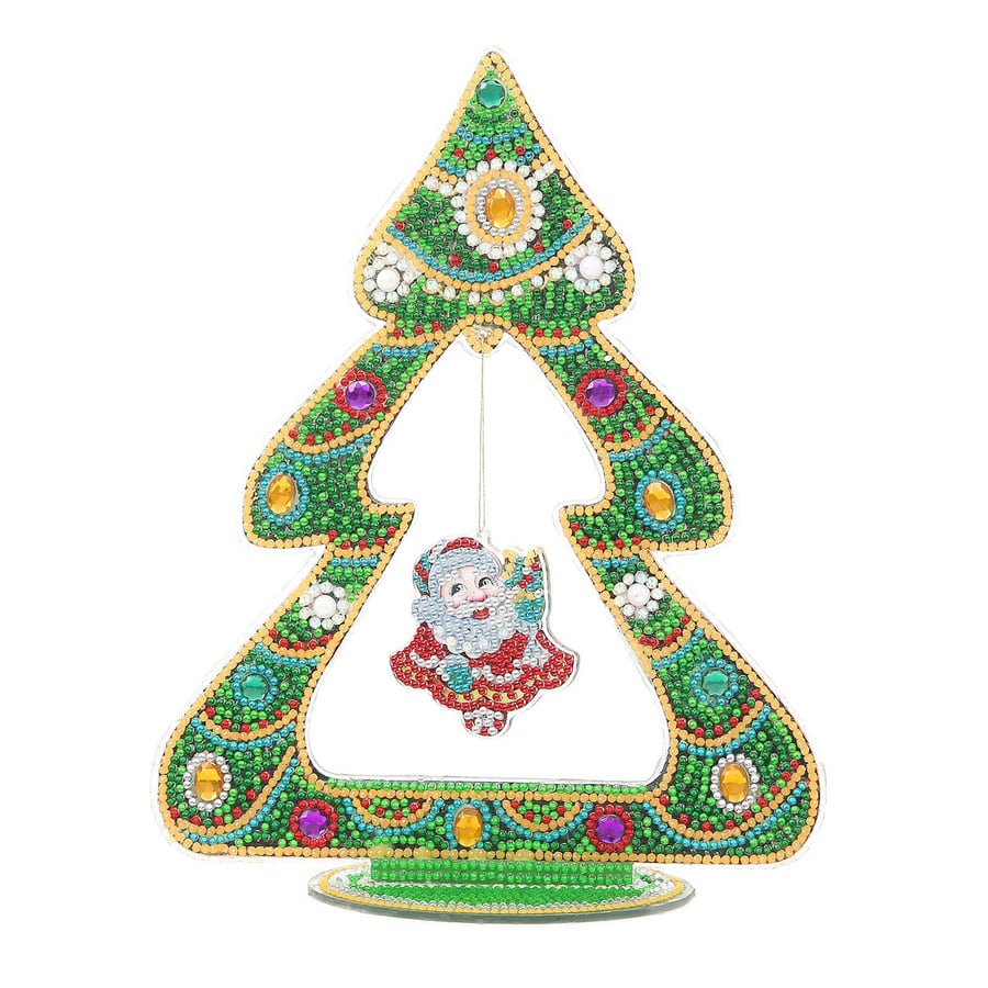 5D DIY Christmas Tree Santa Glow in the Dark Night Stand Diamond Painting for Ad