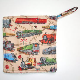 Pot Holder Steam Train Potholder Kitchen Grab Mat Pad Diesel Trains