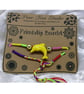 Friendship bracelet with Yellow dolphin bead. - Image 1