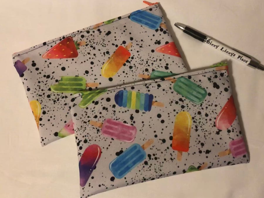 Mutli Coloured Lolly Pencil Case