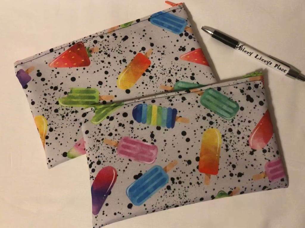 Mutli Coloured Lolly Pencil Case